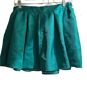 Teal Mini Skirt